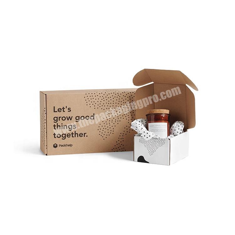 brown custom gift packaging card board boxes