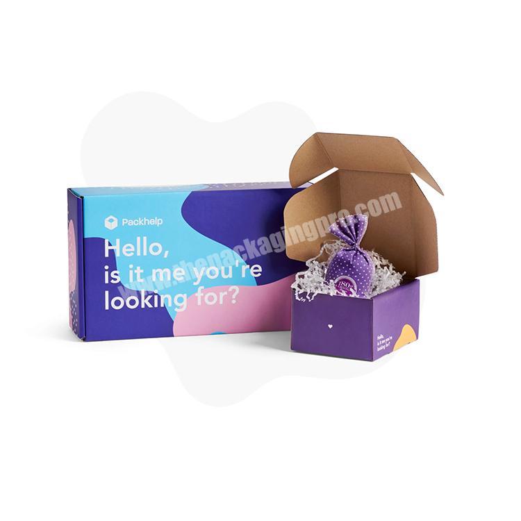cardboard packaging gift custom color boxes