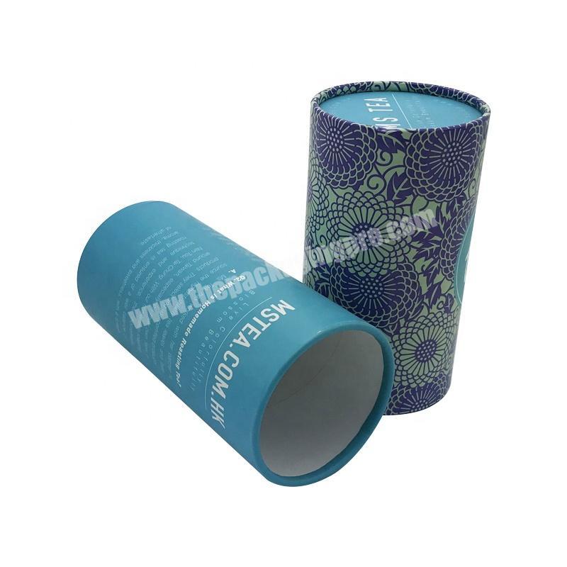 cardboard round craft cylinder gift  paper tube packaging  flower tea box with custom printing logo
