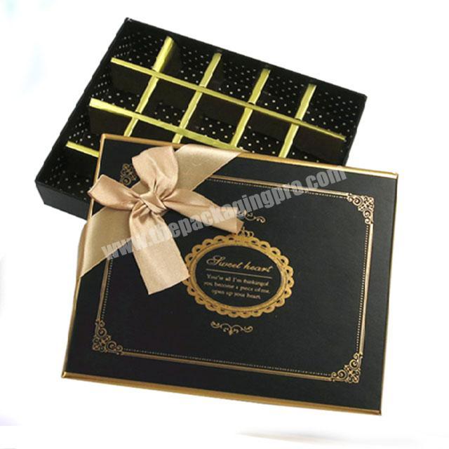 cheap empty gift chocolate candy boxes packaging with dividers