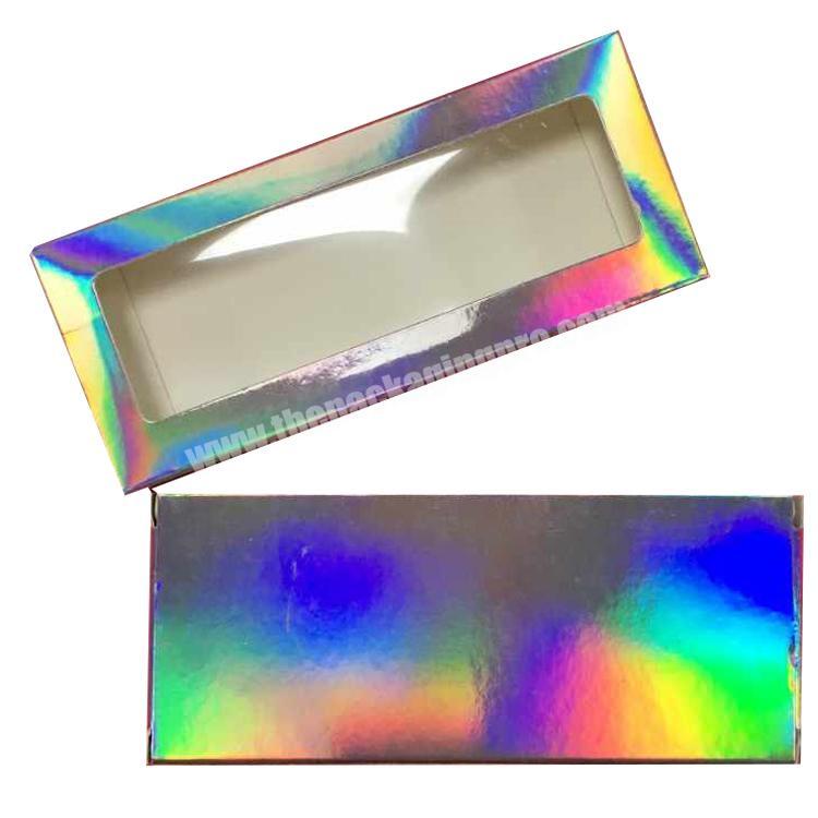 custom gift holographic eyelash packaging box