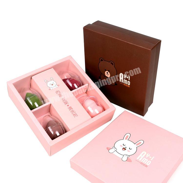 custom gift makeup sponge packaging box