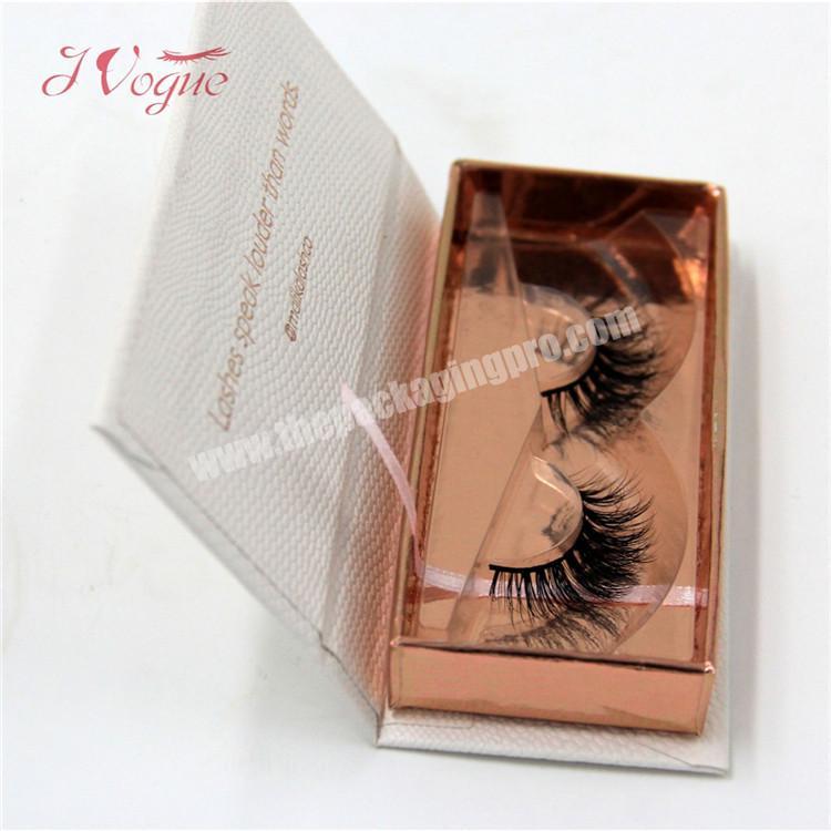 custom glitter paper magnetic eyelash packaging box