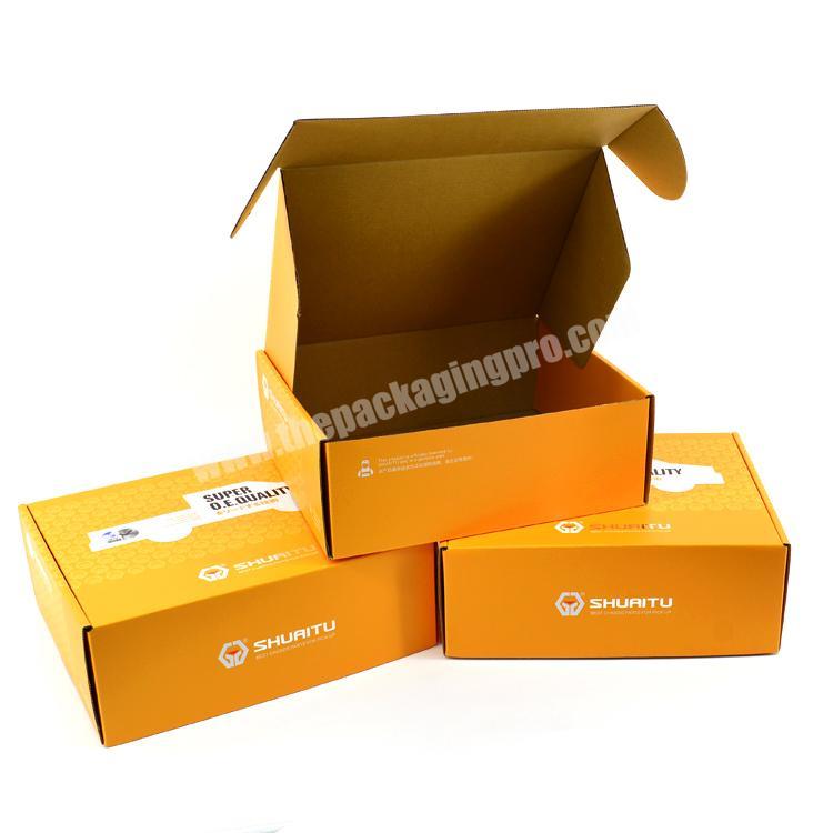 custom logo printed eco packaging corrugated paper cardboard mailing boxes