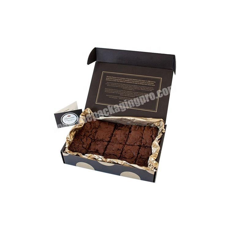 custom luxury brownie packaging box