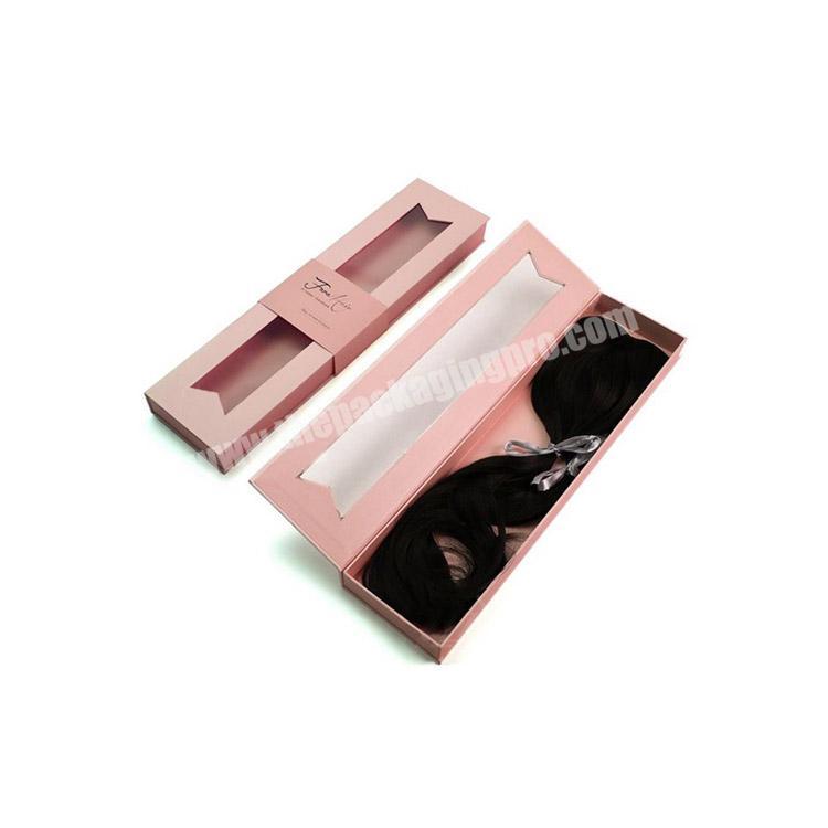 custom luxury bundle hair extensions packaging box