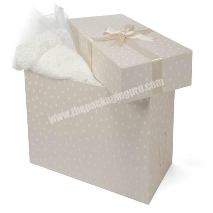 custom luxury wedding storage dress packaging box