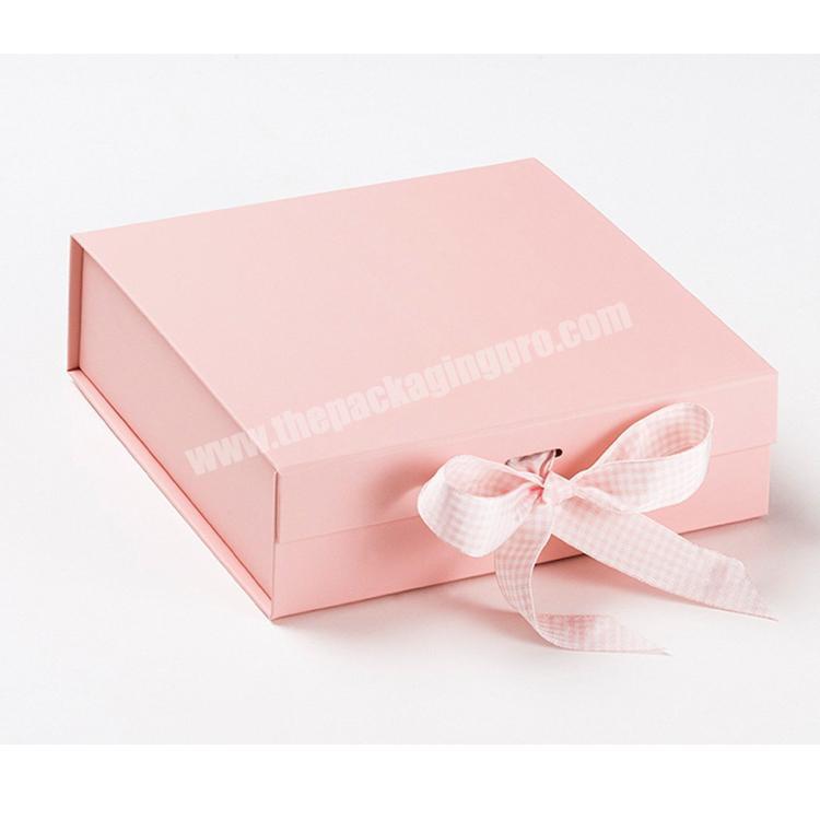 custom magnetic paper cardboard pink boxes