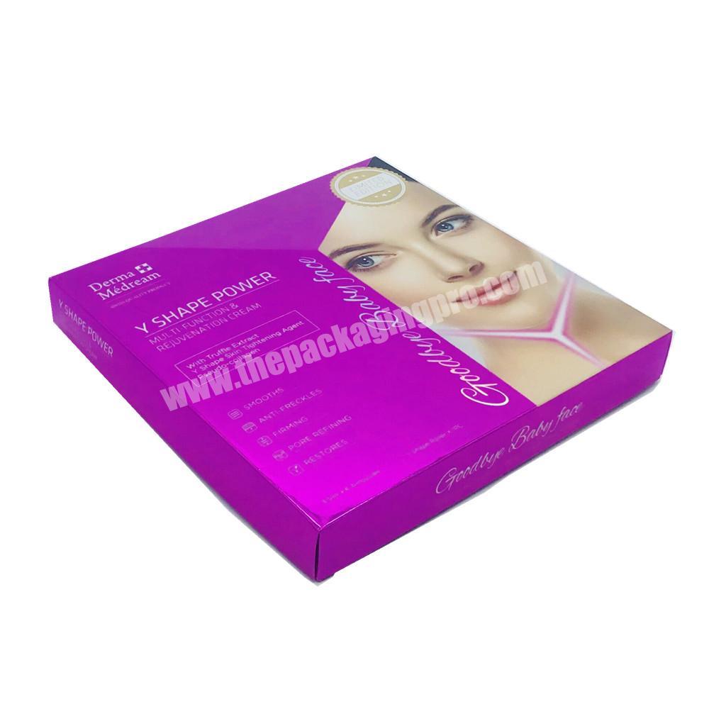 custom mockup size design blank carton card packaging set lipstick box