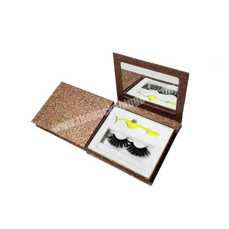 custom packaging eyelash box with mirror