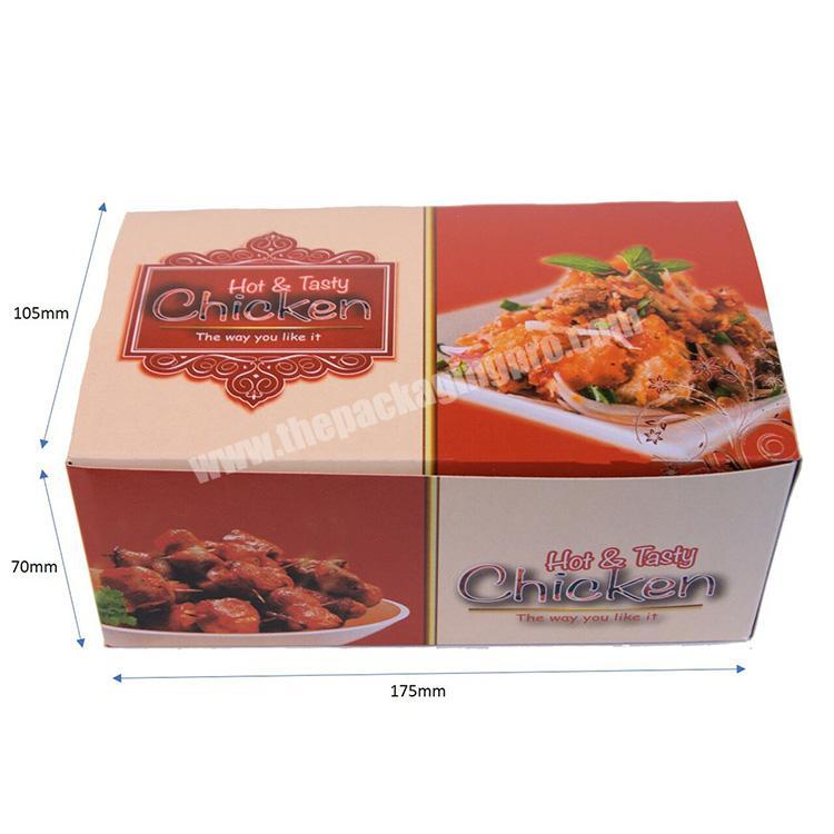 custom paper fast food packaging fried chicken box