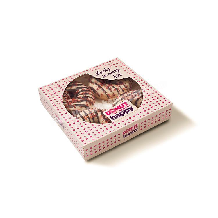 custom packaging with window doughnut box