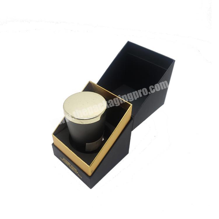 custom shipping magnetic black luxury candle box