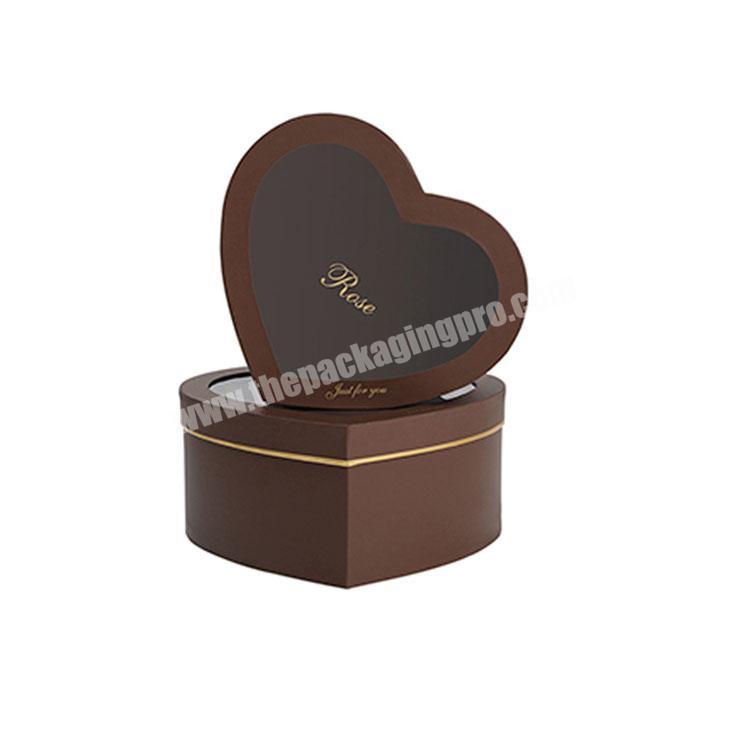 custom size heart shaped paper chocolate packaging box