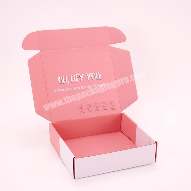e flute recycled cardboard black shipping box packaging cosmetic set postal mailing box customize corrugated mailer box