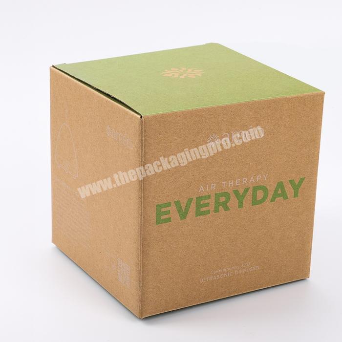 eco friendly custom small white candle kraft paper carton gift box luxury rigid cardboard folded corrugated perfume packaging