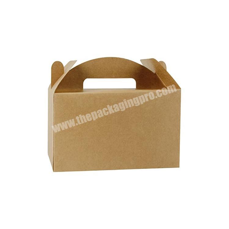foldable cardboard package box with handle