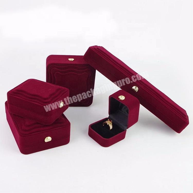 gift custom packaging velvet jewelry box