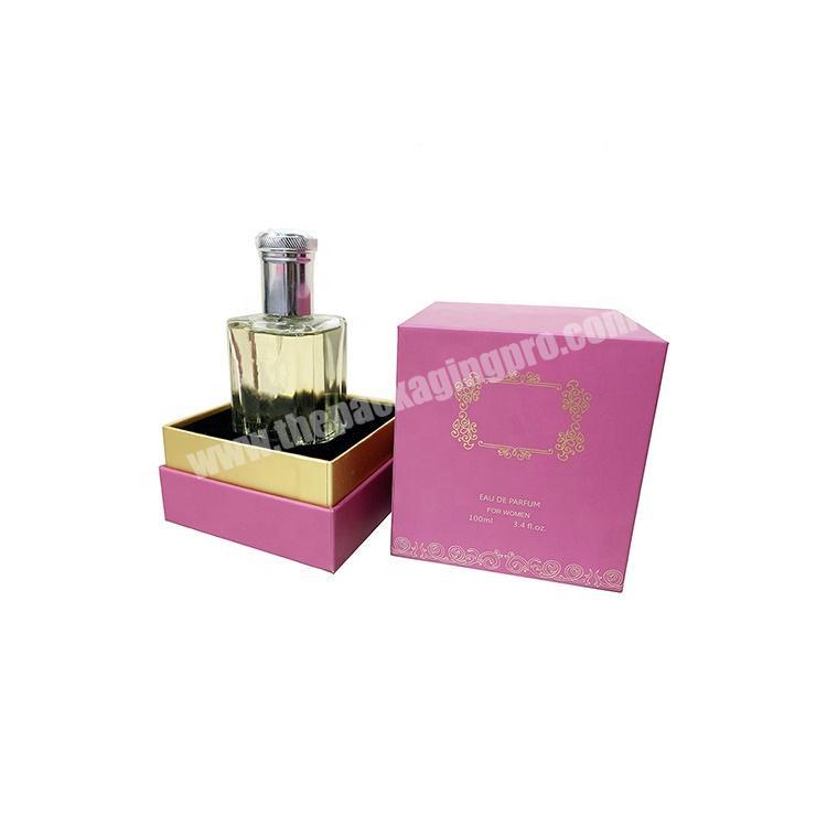 gift empty luxury perfume bottle with box packaging