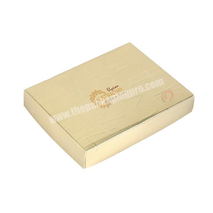 gold cardboard product skin care box packaging