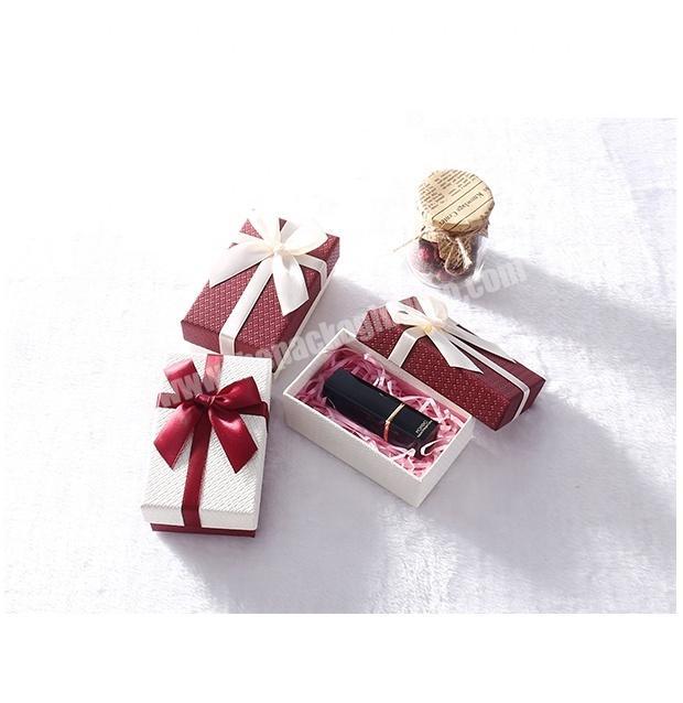 high quality packaging box with soft touch paper perfume package box  with ribbon
