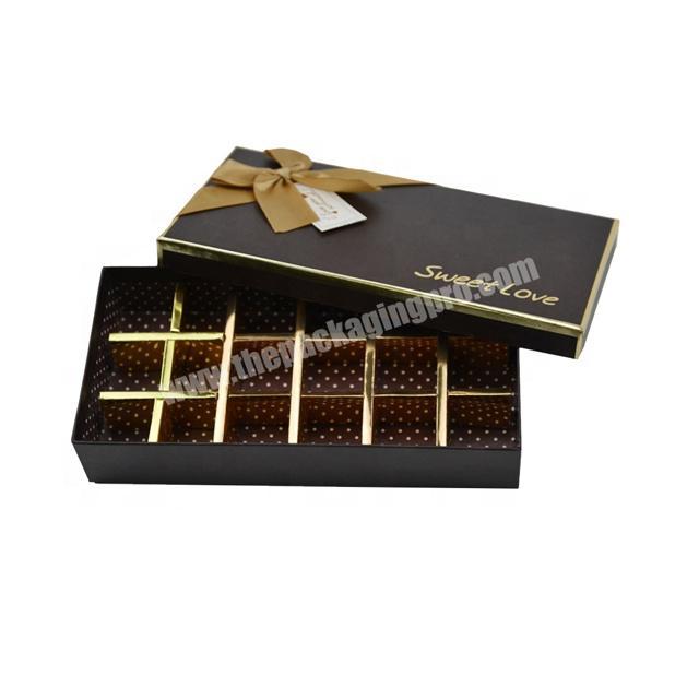 hot selling chocolate paper box with dividers