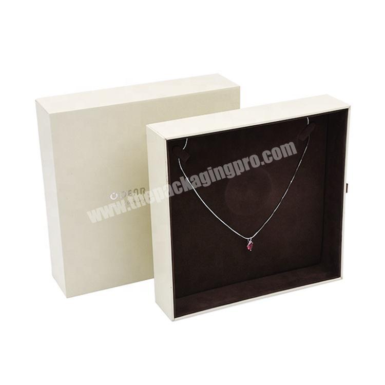 jewelry customize packaging necklace box with logo