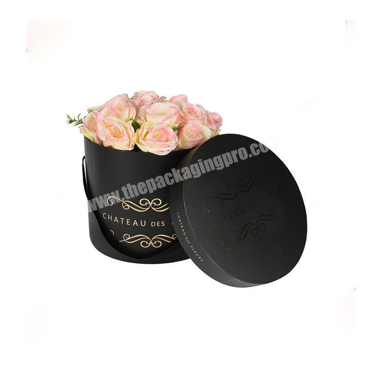 luxury gift packaging  black flower box