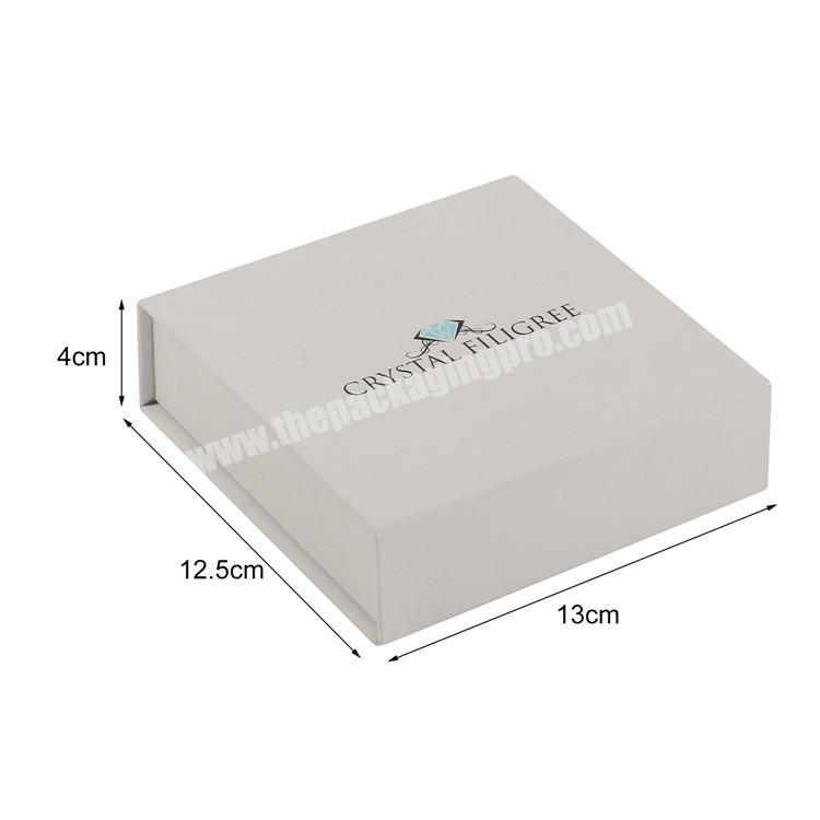 luxury paper packaging white gift box magnetic