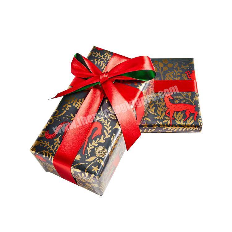 luxury wholesale gift packaging christmas paper box