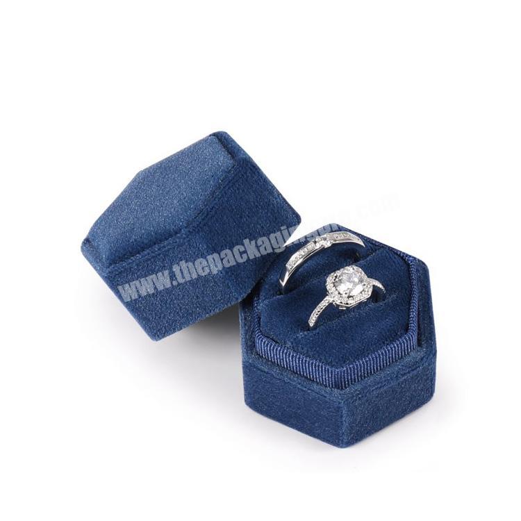 luxury wholesale jewellery packaging ring box velvet