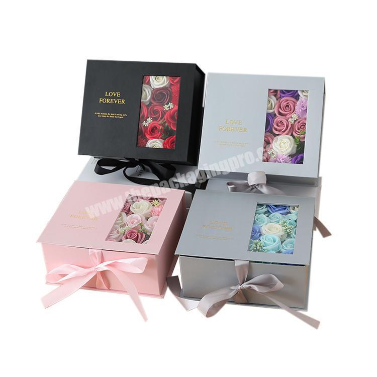 luxury wholesale packaging paper flower box