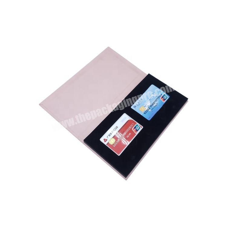 magnetic book luxury packaging gift card box