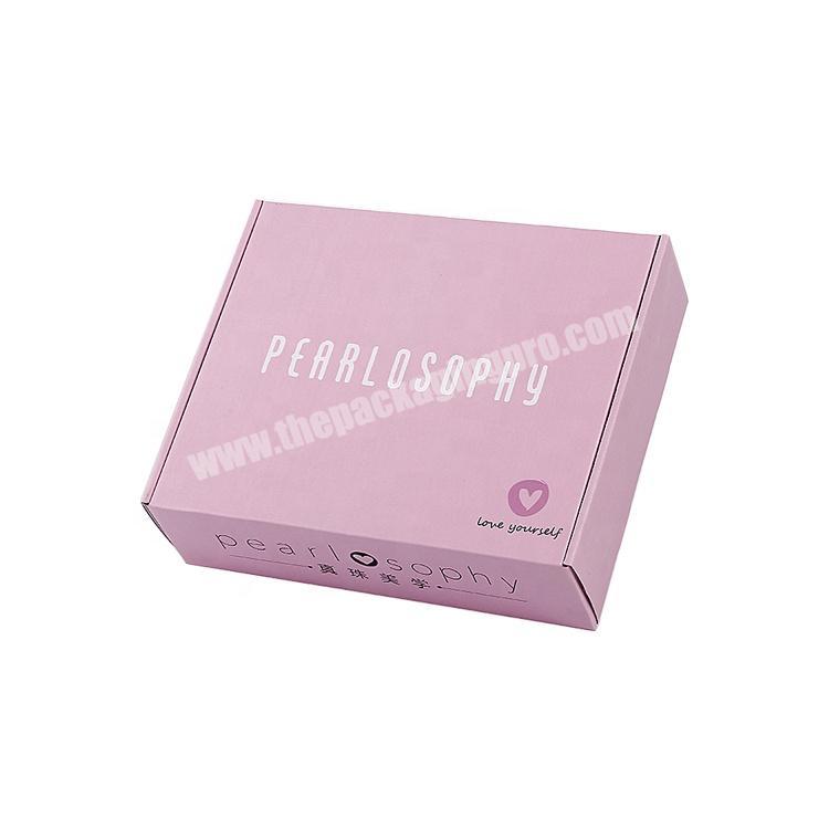 mailing shipping cardboard pink box packaging