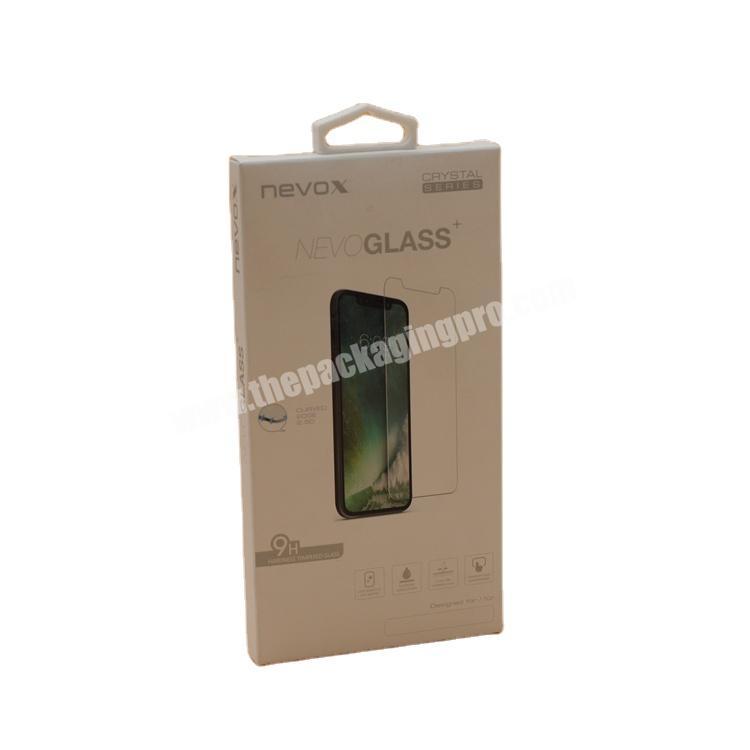 mobile phone screen protector retail paper box Custom logo Product packaging box