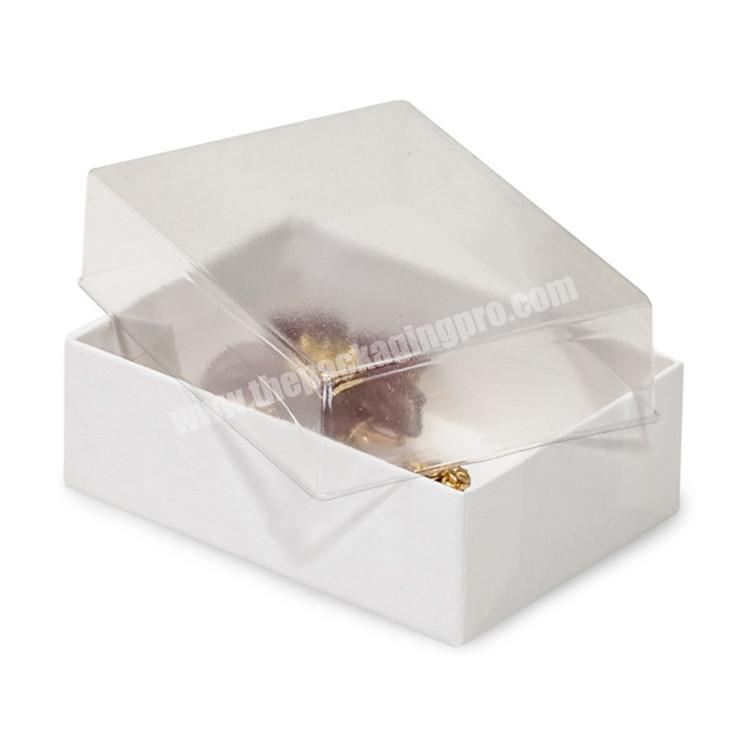 packaging square gift box with clear lid