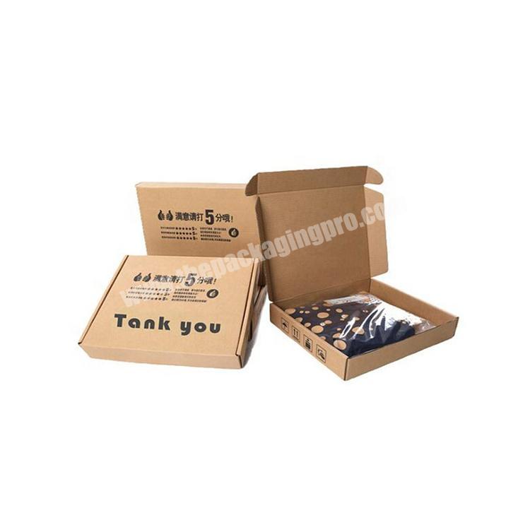 packing cardboard mailers printing custom shipping box for clothing