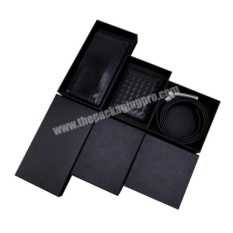 paper gift packaging matte black box
