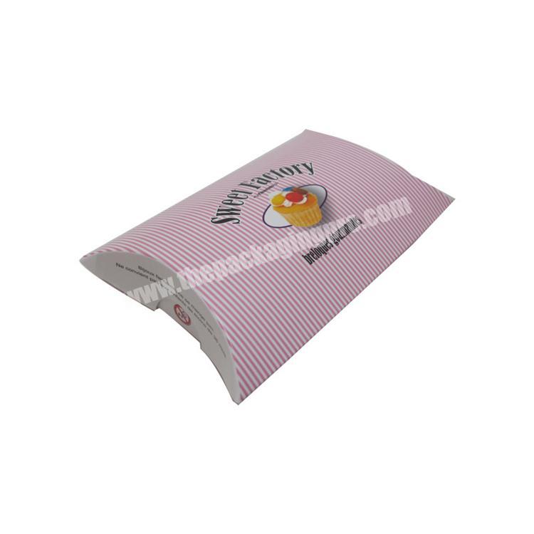 paper printing custom pillow box packaging
