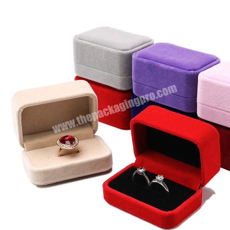 pink wholesale engagement wedding velvet ring box