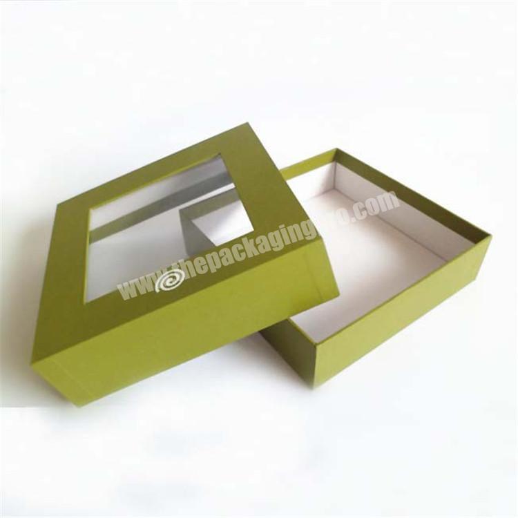printing package cardboard box with transparent lid