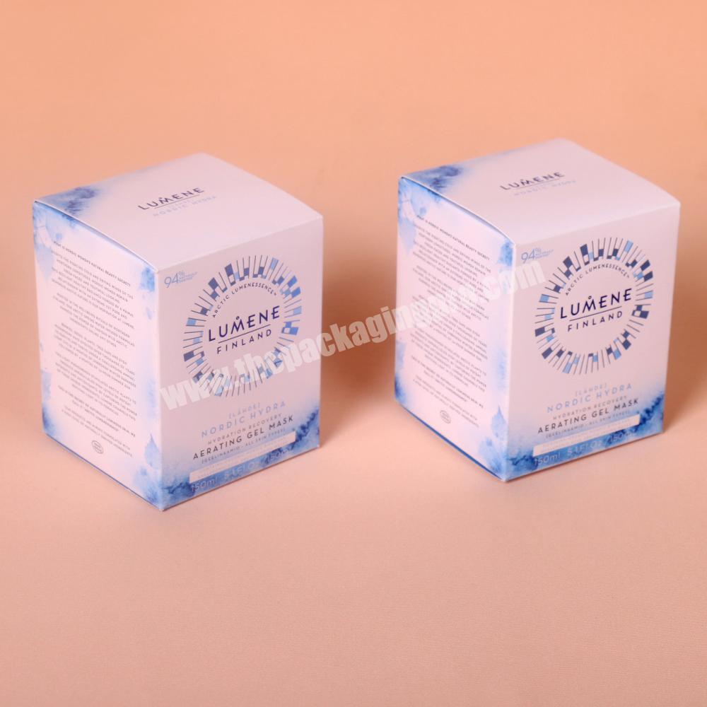 recycled customized luxury cosmetics display package skin care fold gift set packaging boxes