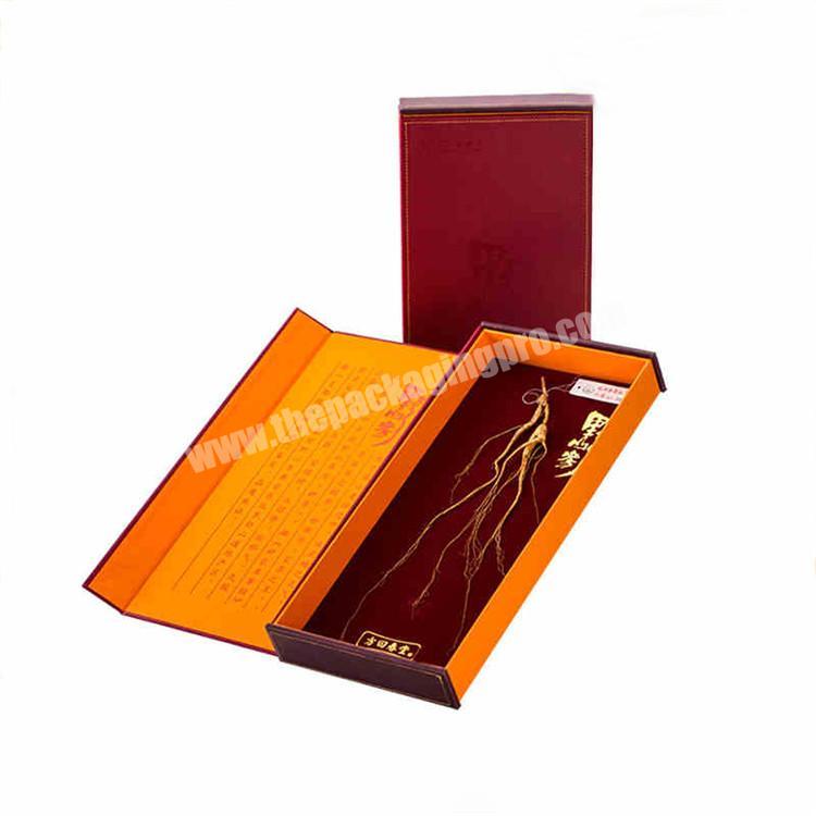 red packaging fresh root ginseng gift box
