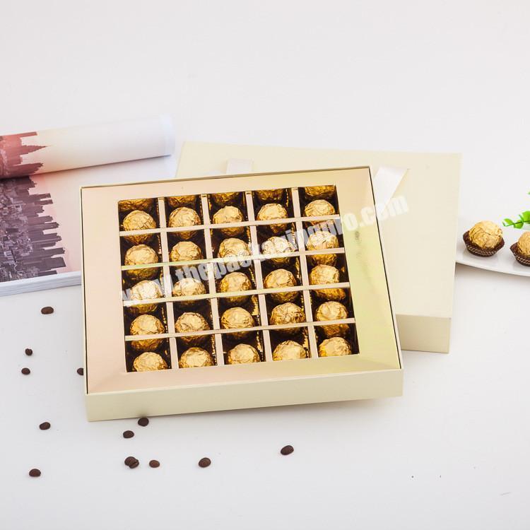 rigid luxury chocolate packaging box paper