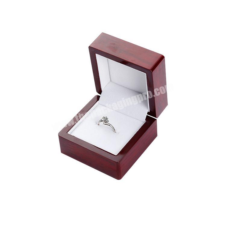 single jewellery wedding packaging wood ring box