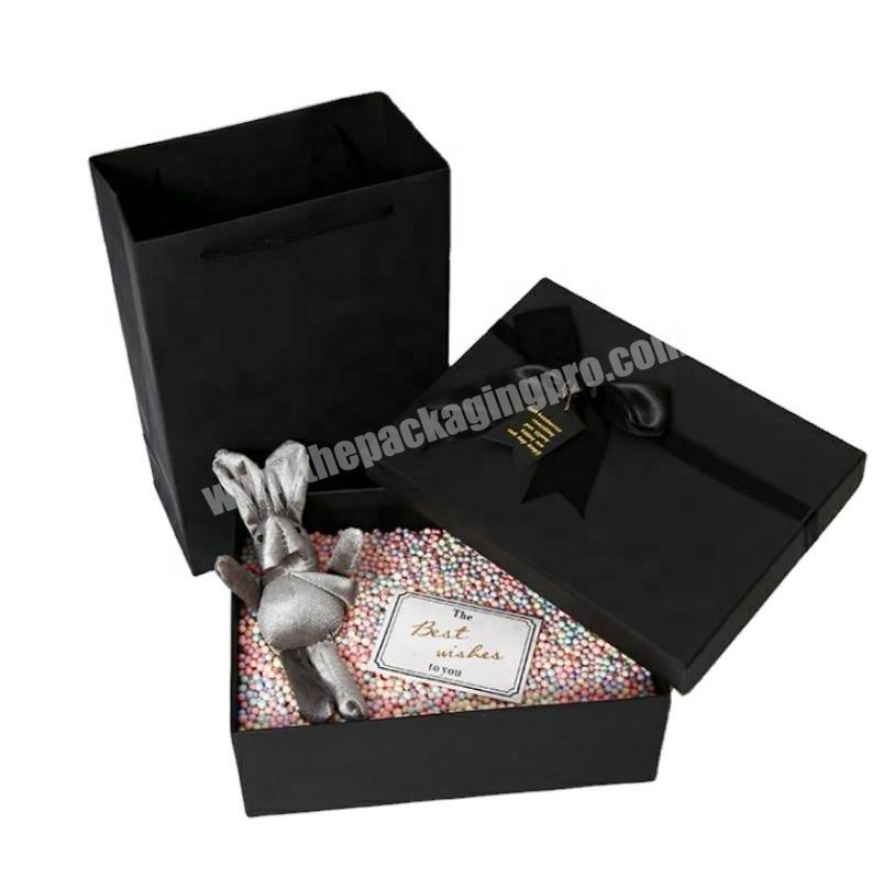 sweet package paper box golden flip top perfume gift box for girl friend