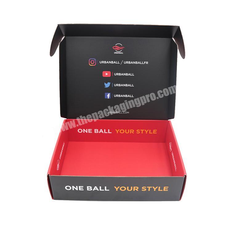 wholesale black custom logo shipping box