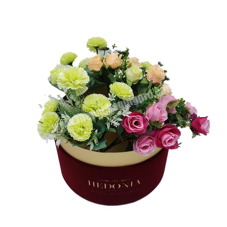wholesale custom luxury valentine round floral boxes