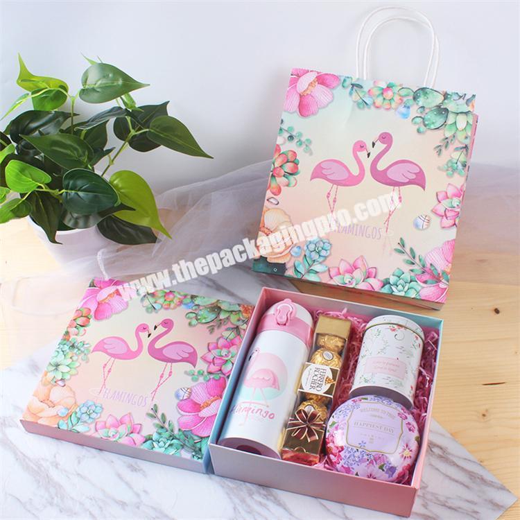 wholesale square printed design bridesmaid gift box