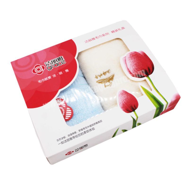 2020 new fashion custom  single card towel gift box packaging